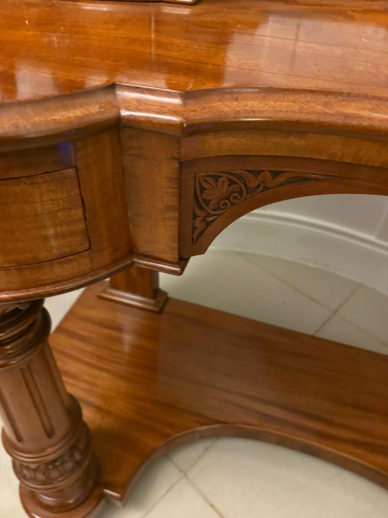 Quality Antique Victorian Carved Mahogany Dressing Table